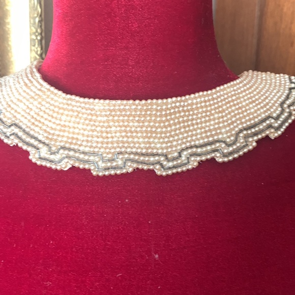 Vintage pearl collar necklace BAARE BEARDS INC - Picture 3 of 14